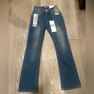 Sky. Women's Flare Blue Jeans. Size 5/27